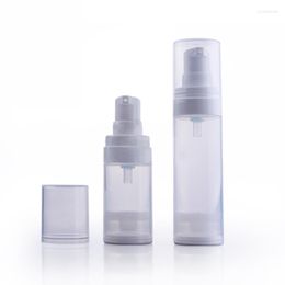 Storage Bottles 20pcs 15ml Small Airless Pump Bottle Empty Vacuum Plastic Lotion Portable Essence Cosmetic Packaging Sample Containers