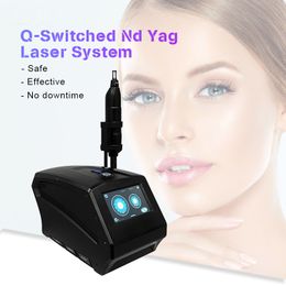 Q Switched ND YAG Laser Tattoo Removal 1064nm 532nm 1320nm Eyebrow Washing Scars Acne Skin Rejuvenation