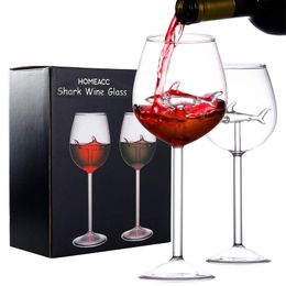 Wine Glasses GENNISSY Red Glass with Inside Crystal Flutes Goblets Novelty Gift for Home Bar Party Celebration 230228