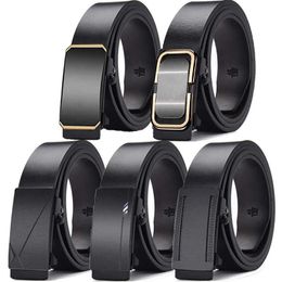 Belts 2022 Brand Luxury Design Genuine Leather Belt Men's Cow Designer Belts Fashion Automatic Buckle Waist Straps Belts 110 120 130cm Z0228