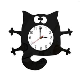 Wall Clocks Funny Clock Non-Ticking Battery Operated Art For Kitchen Bedroom Classroom Home Decoration