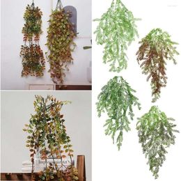 Decorative Flowers Party Supplies Wedding Ornament Artificial Fern Vines Home Decoration Lifelike Persian Leaves Wall Hanging Garland