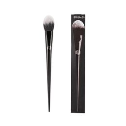 BLACK Precision Powder Makeup Brush #25 - Tapered Fluffy Blusher Highlighter Cheek Blush Beauty Cosmetics Blender Tools ePacket