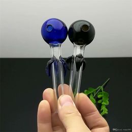 Smoking Accessories Colorful disc Flower Color Bubble straight pipe Glass water hookah Handle Pipes