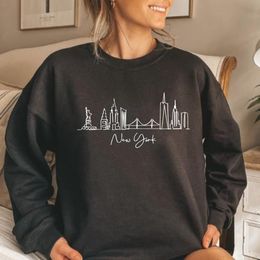 Womens Two Piece Pants York Sweatshirt City East Lover Gift Nyc for Women Pullovers Hoodie 230227