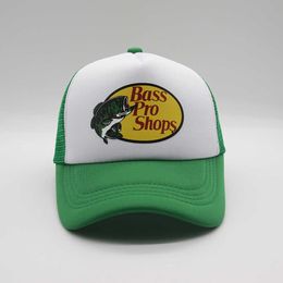 Tappi per camionista per camionista maschile mash berretto da baseball regolabile per cappello da bass-shop cappello da pesca unisex l230228