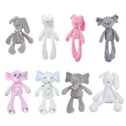 Plush Dolls 40cm Rabbit Plush Toys 15.6 Inches Soft Bunny Elephant Unicorn Koala Animals Stuffed Doll Children Appease Sleeping Gift 230227