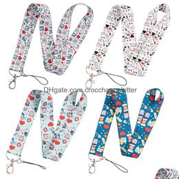 Cell Phone Straps Charms Shoe Parts Accessories Lx1005 Medical Doctor Nurse Key Lanyard Keys Id Card Badge Holder Neck Strap Walle Ot1Eh