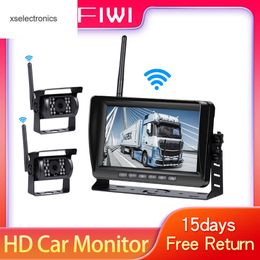 Update 7 inch wireless car monitor screen reverse Vehicle monitors reversing camera screen for car monitor for auto Truck RV Car DVR