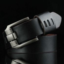 Belts New Men's Luxury Leather Belt Pin Buckle Belts Men Alloy Buckle Fashion Male Vintage Waist Strap Soft Pu Leather Waistband 110cm Z0228