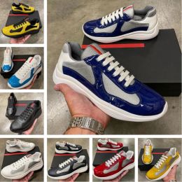 23S Top Design Americas Cup Men Sports Shoes Fabric & Patent Leather Sneakers Technical Comfort Outdoor Runner Trainers Shoe EU38-46 Original Box