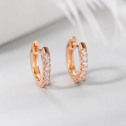 Hoop Earrings ZHOUYANG CZ Circle For Women Simple Round Little Huggies Piercing Jewelry Wholesale Bulk KBE130