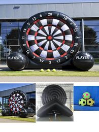 Human Game Inflatable Football Dartboard For Children Party Adult Soccer Target Kick Dart Board With Sticky Balls