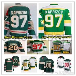 97 Kirill Kaprizov Minnesota Hockey Jerseys Marc-Andre Fleury Mats Zuccarello Ryan Hartman Jared Spurgeon Matt Boldy Joel Eriksson Ek Calen Addison Jacob Middleton