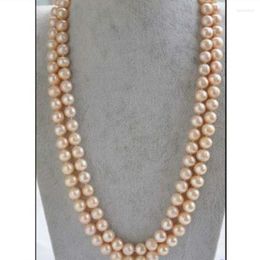 Chains Classic 7-8mm South Sea Gold Pink Pearl Necklace 48inch 14kChains