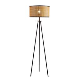 Rattan tripod floor lamp Japanese style modern luxury stand ligt 42cm width 150cm height for hotel home living room bedroom study room decor