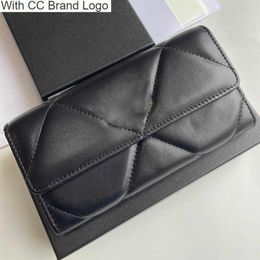 CC Brand Wallets 19CM Trend Women Luxury Designer Wallet Bag Big Caviar Cowhide Matelasse Leather Quilted Multi Pochettes Classic Handbag Coin Purse Club Birkin