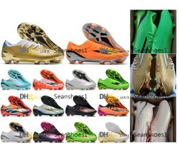 Gift Bag Mens Football Boots X Speedportal.1 FG World Cup Mens Soccer Cleats Soft Leather White Green Black Orange Pink Red Trainers Outdoor Football Shoes US 6.5-11