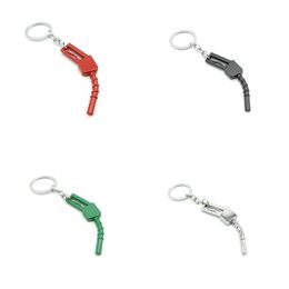 Metal Oil Gun Modeling Keychains Car Modification Parts Keyring Car Bag Pendant Small Gift Jewelry Accessories
