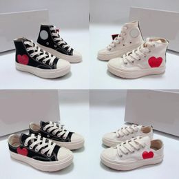 kids shoes 1970s eyes red heart canvas shoes classic casual play tar Sneaker Children baby toddler infants Big shape platform Jointly Name