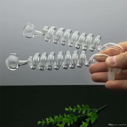 Smoking Accessories Hot Selling Transparent 8 Spiral Boiler Glass Bongs Glass Smoking Pipe Water Pipes Oil Rig Glass Bowls Oil Burn