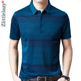 Men's Polos Brand Casual Summer Striped Short Sleeve Polo Shirt Men Poloshirt Jersey Luxury Mens Polos Tee Shirts Dress Fashions 50548 230228