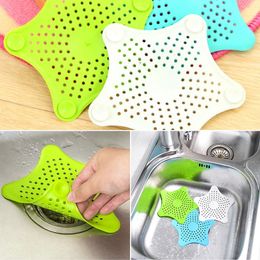 Stars Drain Philtre Screen Sieve Strainers Outfall Kitchen Sink Anti Blocking Tools Filtered Net Sewer Pool Bathroom Hair Colanders