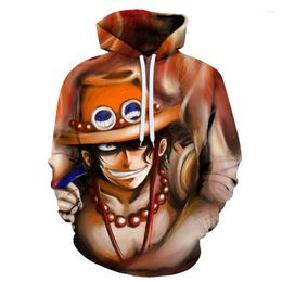 Men's Hoodies Latest 3D Printing Pirate King Hoodie Boys/Girls Autumn Winter Fashion Harajuku Style Anime