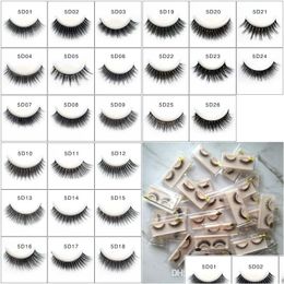 False Eyelashes 5D Selfadhesive Thick Long Eye Lashes Fl Strip Handmade Fluffy Mtilayer Makeup Extension Tool Drop Delivery Health B Dhlcz