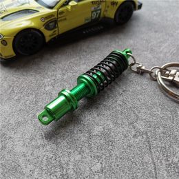 Refit Spring Shock Absorber Keychain Shock Absorber Model Keychain Bag Pendant Small Gift Jewelry Accessories