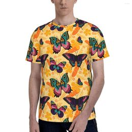 Men's T Shirts Colorful Butterfly Harajuku Shirt Women Summer Print Tshirt Casual Female Gift For Lady Short Sleeve Tee Woman Tops