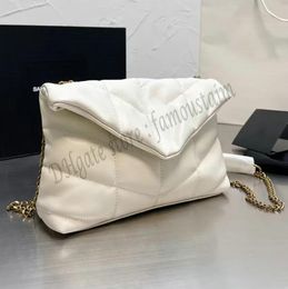 Designer Loulou Puffer Messenger Crossbody Bag Luxurys Designers Bags Paris Brand SL Women Cowhide Genuine Leather Shoulder Handbags Winter V Quilted