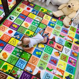 Play Mats 180*120*0.5cm Baby Play Mat Children Puzzle Toy Crawling Carpet Kids Rug Game Activity Gym Developing Rug Eva Foam Soft Floor 230227