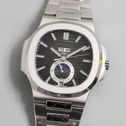 Luxury Watches ppf 40mm 11.3mm SUPERCLONE Mondphasen PP watch 5726 multi-function automatic mechanical men's fine steel luminous