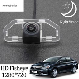 Update Owtosin HD 1280*720 Fisheye Rear View Camera For Toyota Camry XV50 2012 2013 2014 2015 2016 Car Reverse Parking Accessories Car DVR