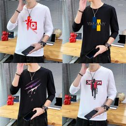 Men's Hoodies 2023 Fashion Trend Men Casual Solid Pullover O-Neck Slim Fit Sportswear Sweatshirt Print Male Hoody Tracksuit