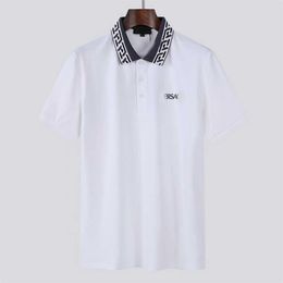 Men's Polos Summer Brand Clothes Luxury Designer PoloShirts Men Casual Polo Fashion Snake Bee Print Embroidery T Shirt High Street Mens Polos M-3XL