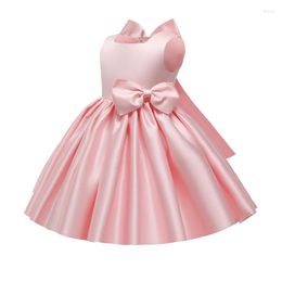 Girl Dresses Baby Girls Dress For Kids Birthday Bow Tutu Vestidos Wedding Christening Gown Toddler 1-6Y