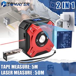 Tape Measures Laser Measure Distance Meter Metro Rangefinder Construction Tools Roulette Measuring Instruments 230227