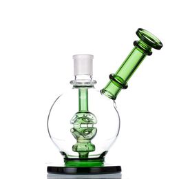 Dab Rigs Bongs bang Heady watter Pipe Feb Egg Filter 6.8 Inch green 18.8mm Joint with Quartz Banger