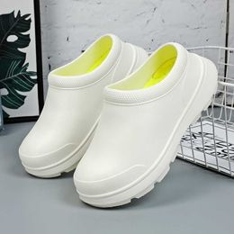 Slippers Unisex Kitchen Shoes Professional Chef s Oil-Proof Doctor Nurse Shoes High Quality Garden s Waterproof for Pet Workers Y2302