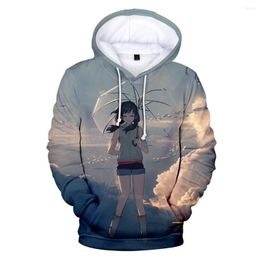 Men's Hoodies 2023 Weathering With You Printed 3D Women/Men Long Sleeve Hooded Sweatshirts Streetwear Custom