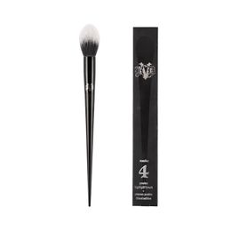 Powder Highlighter Brush #4 - Black Tapered Fluffy Powder Bronzer Blush Highlighting Makeup Brush Beauty Cosmetics Blender Tool ePacket