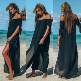 Sarongs Women Summer Beachwear Off Shoulder Long Dress Maxi Skirt Evening Cocktail Party