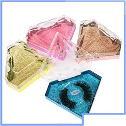 Other Makeup Diamond Lashes Packaging Boxes Wholesale False Eyelash Box Eyelashes Faux Cils Lash Strip Empty Case Drop Delivery Heal Dhv1M