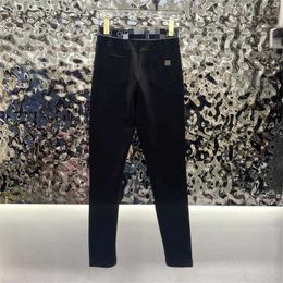 Men's Jeans Designer Wide waistband jacquard letter leggings essential for human hands CZWR