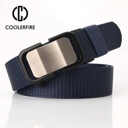 Belts Men Belts Canvas Fabric High Quality Nylon Alloy Buckle Webbing Belts for Men Casual Sports Comfortable Strap HB006 Z0228