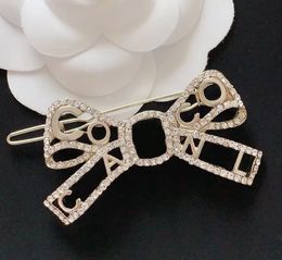 2023Versatile Bows Hair Clips & Barrettes High Quality Brand Designer Hair Clips Women Party Birthday Gift Jewellery