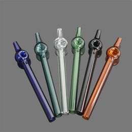 Smoking Accessories Long-pointed pipe Glass Bongs Glass Smoking Pipe Water Pipes Oil Rig Glass Bowls Oil Burner