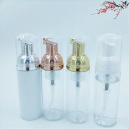 Storage Bottles 50ml Plastic Foamer Bottle Pump Liquid Soap Dispenser Shampoo Lotion Foam Refill With Silver Rose Gold 10pcs/lot